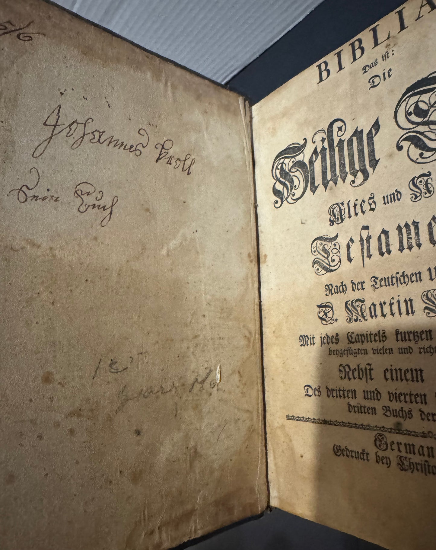 The Holy Bible (1763) 1st Bible Printed in USA Colonies!