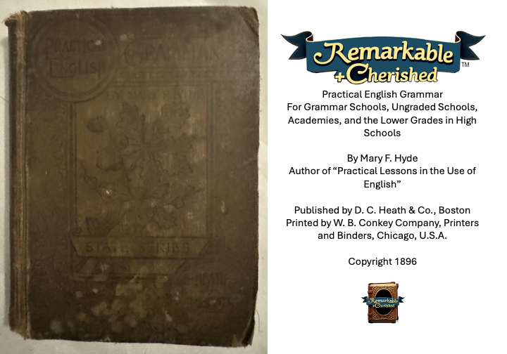 Practical English Grammar (1896) RARE BOOK