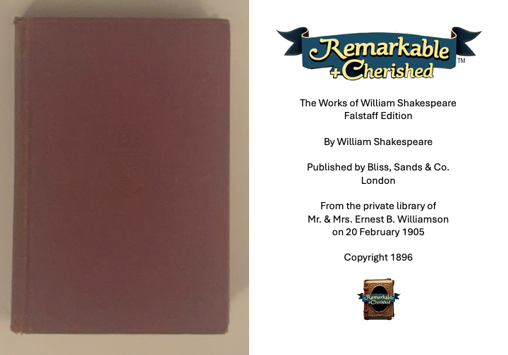 The Works of William Shakespeare, Falstaff Edition (1896) RARE BOOK
