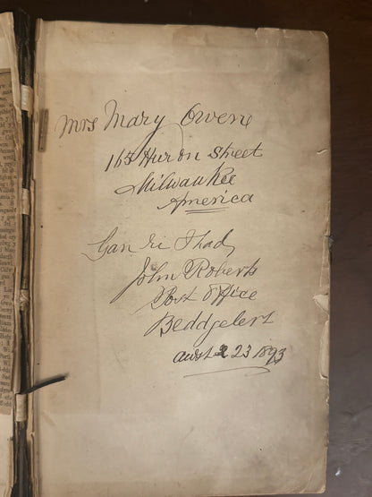 Holy Bible (1804) in Welsh (Y Beibl cyssegr-lan)