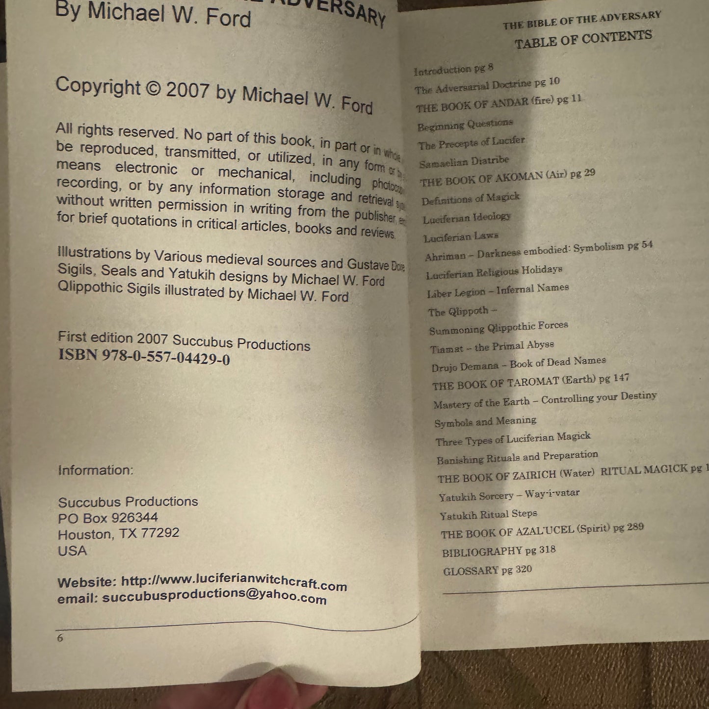 The Bible of the Adversary, First Edition (Extremely Rare, New Hardcover)