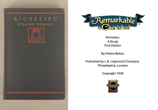 Richelieu: A Study, First Edition (1929)