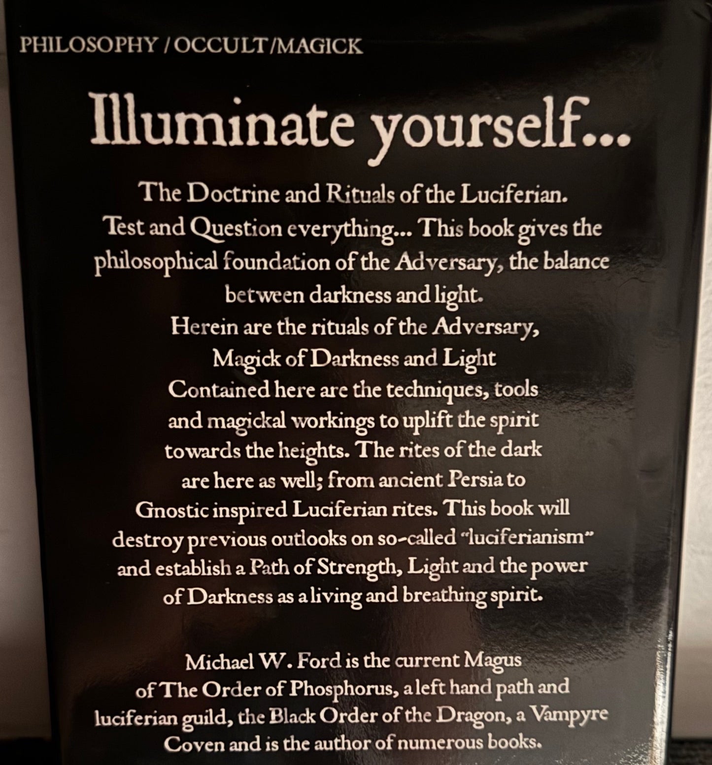 The Bible of the Adversary, First Edition (Extremely Rare, New Hardcover)