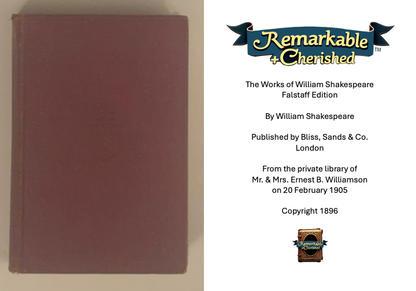 The Works of William Shakespeare, Falstaff Edition (1896) RARE BOOK
